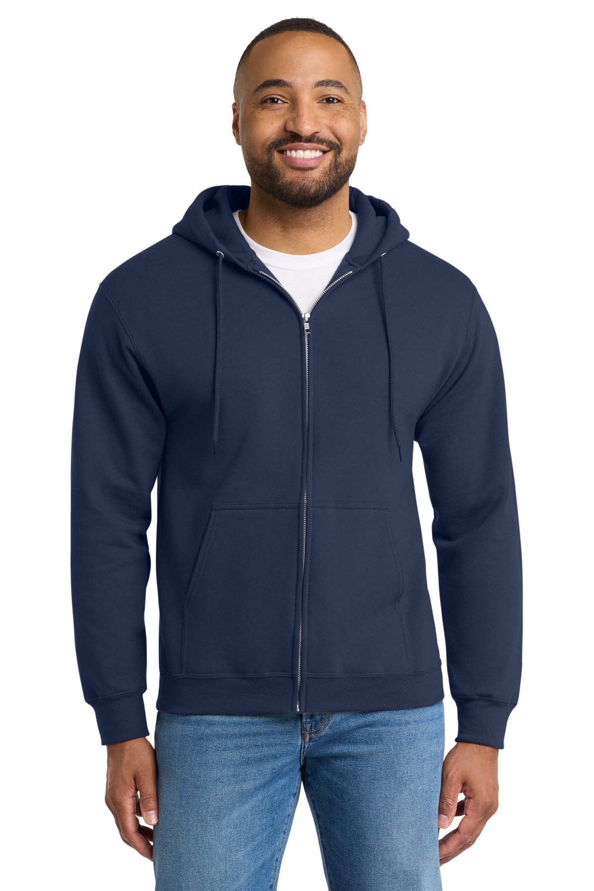 Port & Co Tall Essential Fleece Full-Zip Hooded Sweatshirt