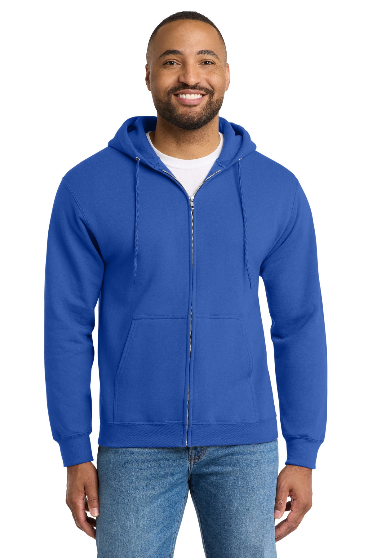 Port & Co Tall Essential Fleece Full-Zip Hooded Sweatshirt