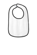Rabbit Skins Infant Contrast Trim Terry Bib