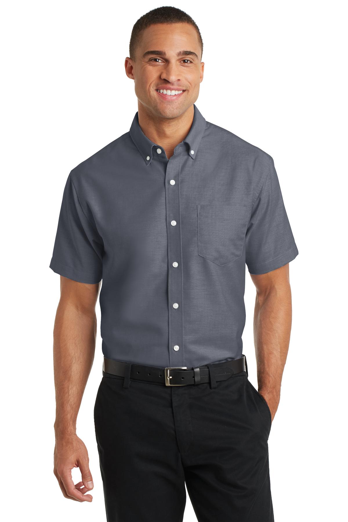 Port Authority Short Sleeve SuperPro Oxford Shirt