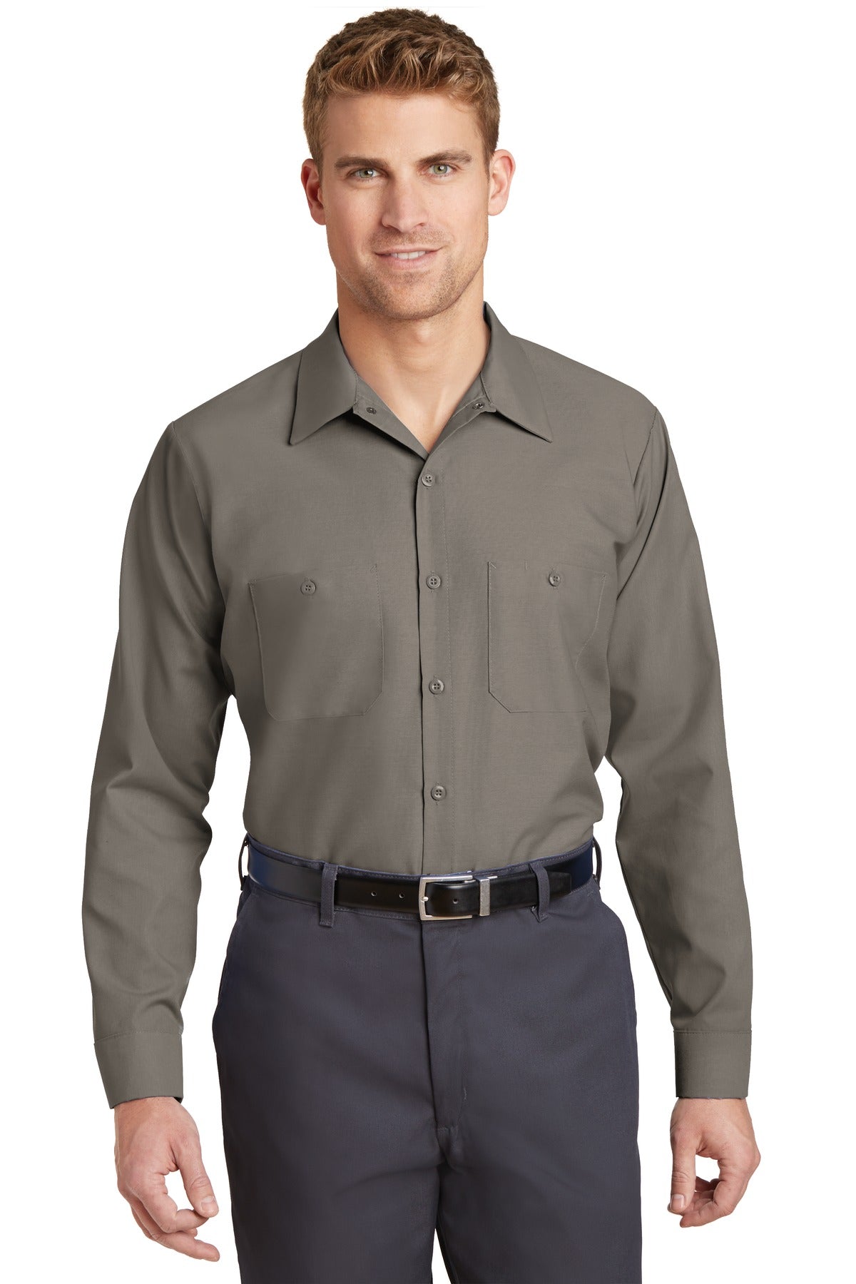 Red Kap Long Sleeve Industrial Work Shirt