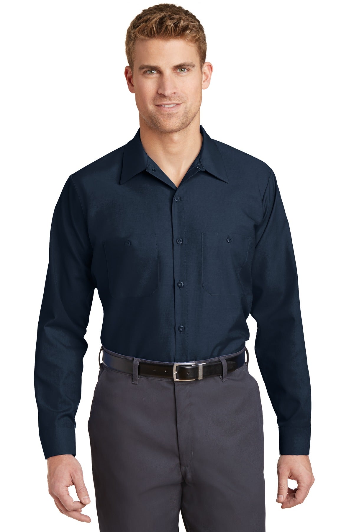 Red Kap Long Sleeve Industrial Work Shirt