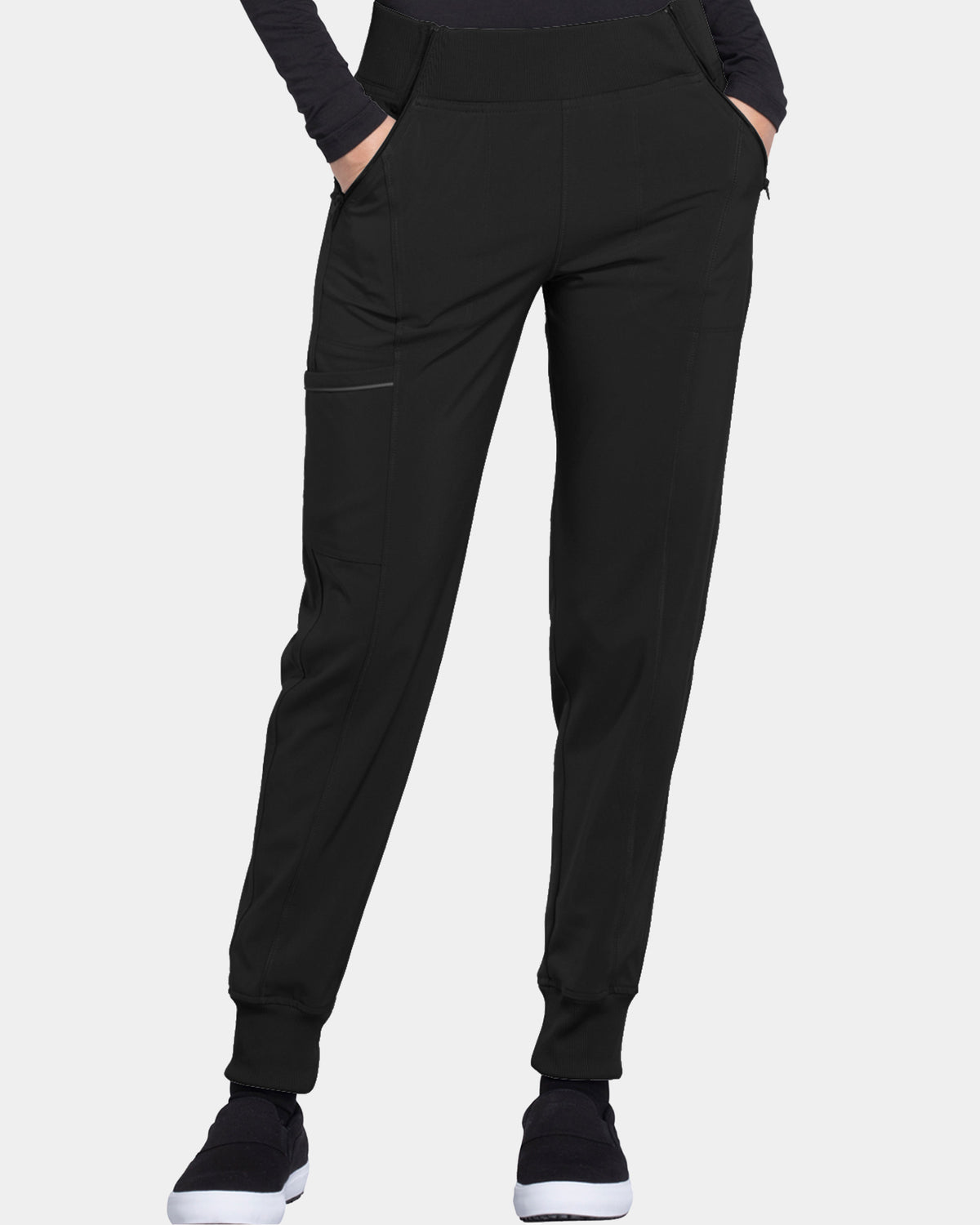 Infinity - Women's Rib-knit Elastic Mid Rise Jogger Pant (All Colors)