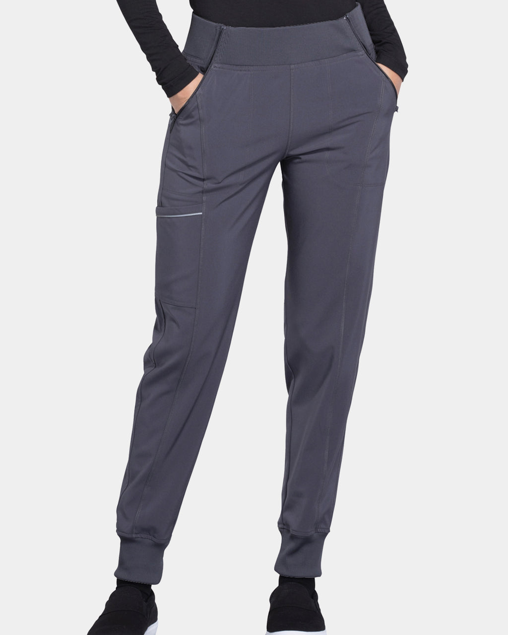 Infinity - Women's Rib-knit Elastic Mid Rise Jogger Pant (All Colors)
