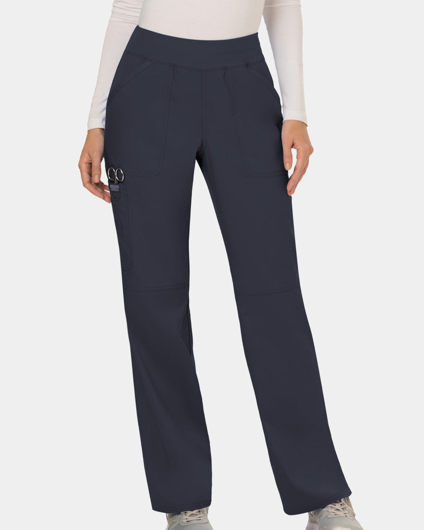 Cherokee - Workwear Revolution - Mid Rise Straight Leg Pull-on Pant (All Colors)