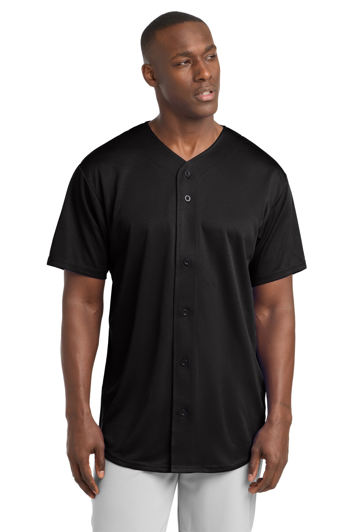 Sport-Tek PosiCharge Tough Mesh Full-Button Jersey