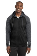 Sport-Tek Sport-Wick Varsity Fleece Full-Zip Hooded Jacket