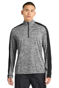 Sport-Tek PosiCharge Electric Heather Colorblock 1/4-Zip Pullover