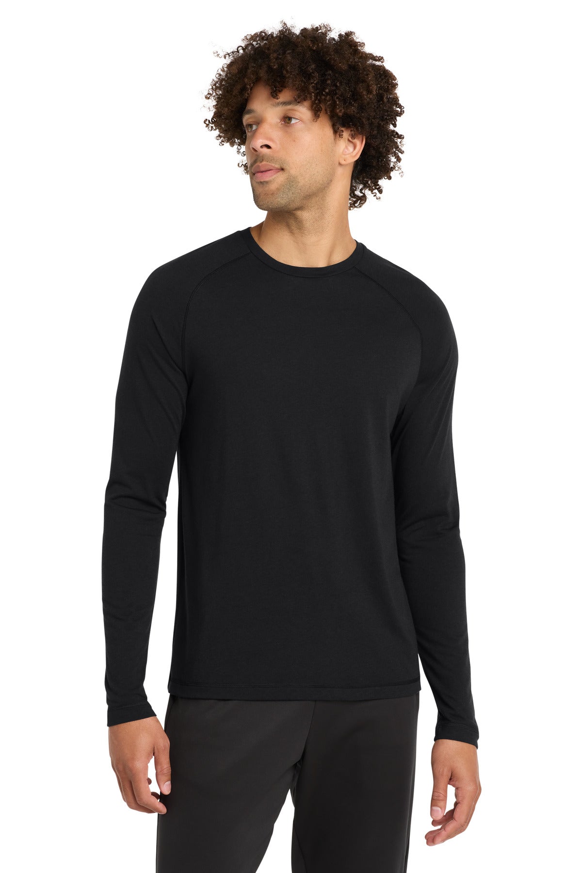 Sport-Tek  PosiCharge  Long Sleeve Tri-Blend Wicking Raglan Tee