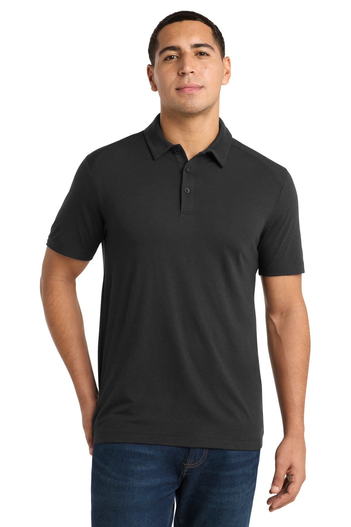 Sport-Tek  PosiCharge  Tri-Blend Wicking Polo