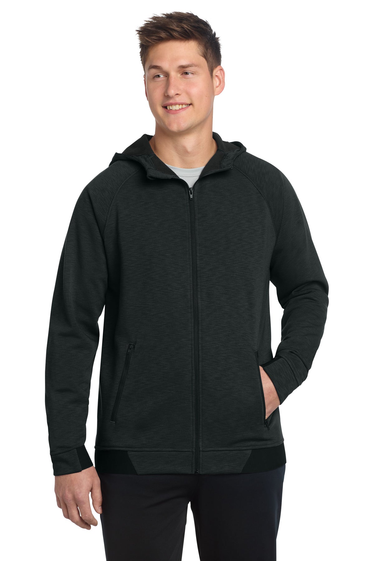 Sport-Tek PosiCharge Strive Hooded Full-Zip
