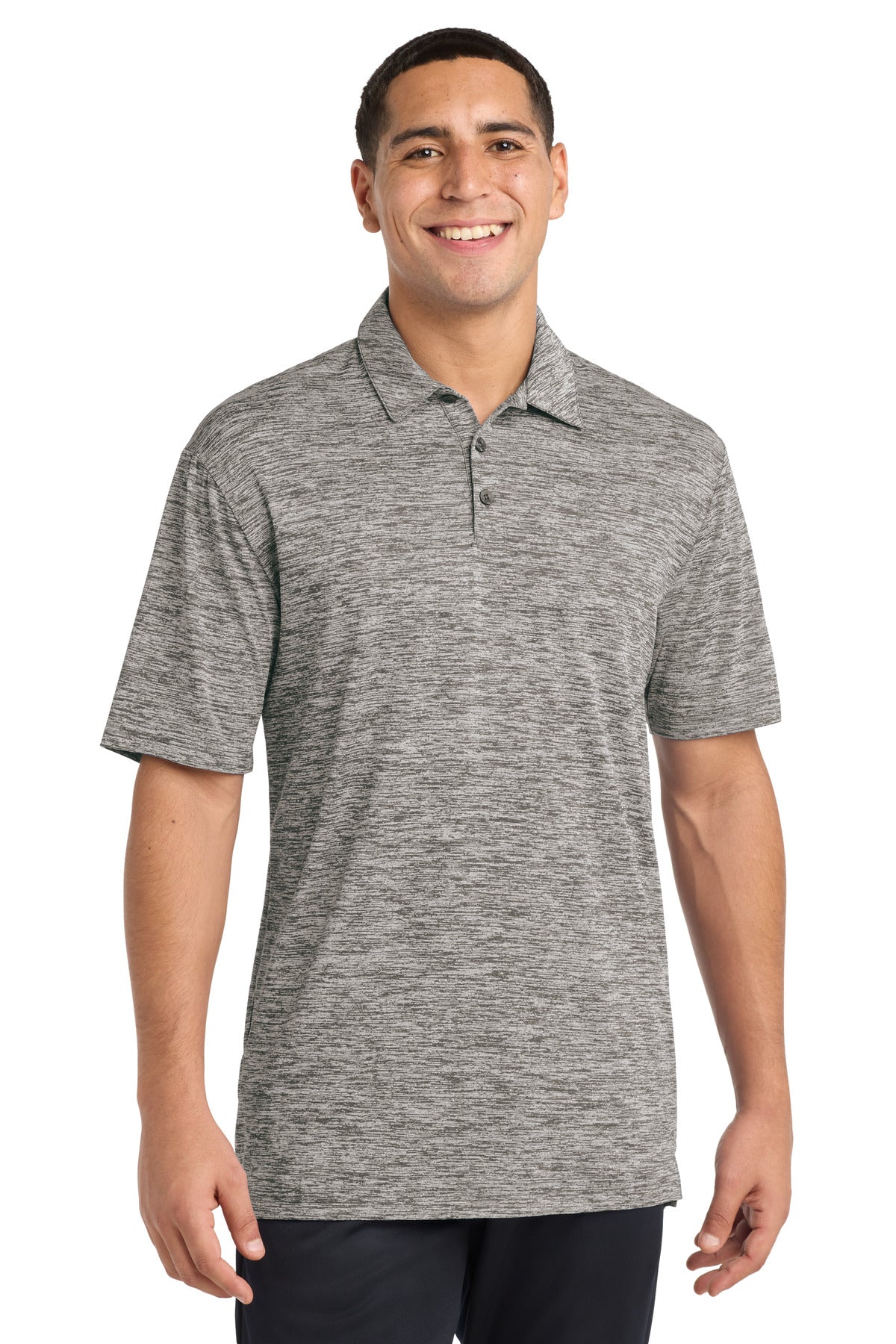 Sport-Tek  PosiCharge  Electric Heather Polo