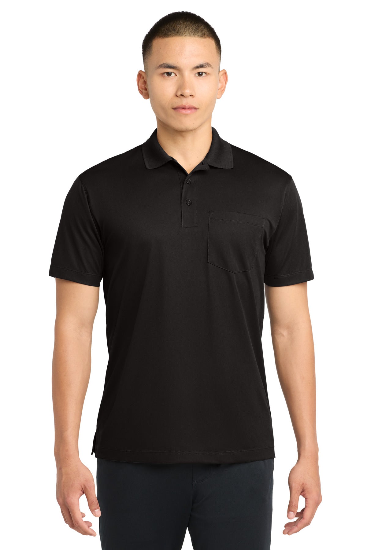 Sport-Tek Micropique Sport-Wick Pocket Polo