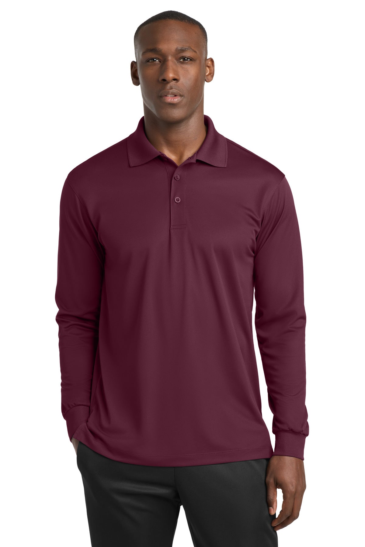 Sport-Tek Long Sleeve Micropique Sport-Wick Polo