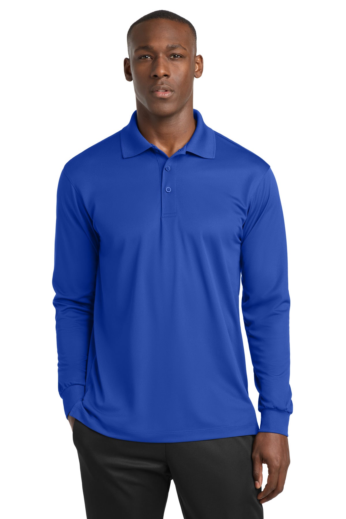 Sport-Tek Long Sleeve Micropique Sport-Wick Polo