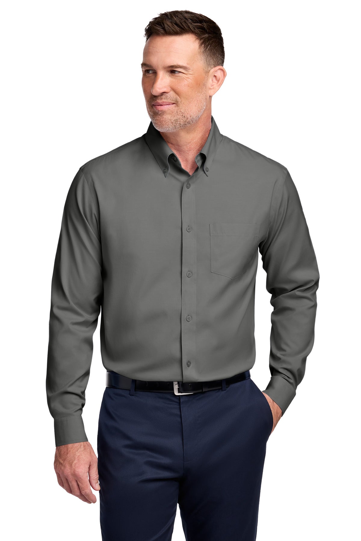 Brooks Brothers Tall Wrinkle-Free Stretch Pinpoint Shirt