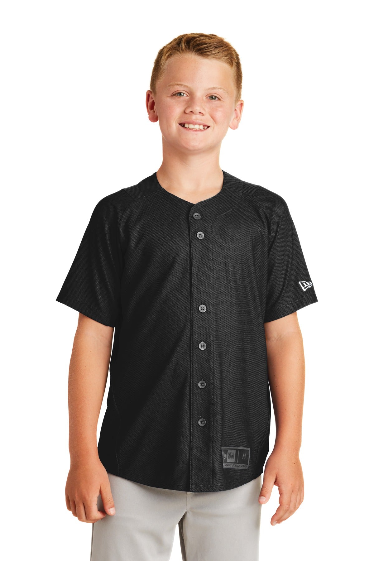 New Era  Youth Diamond Era Full-Button Jersey
