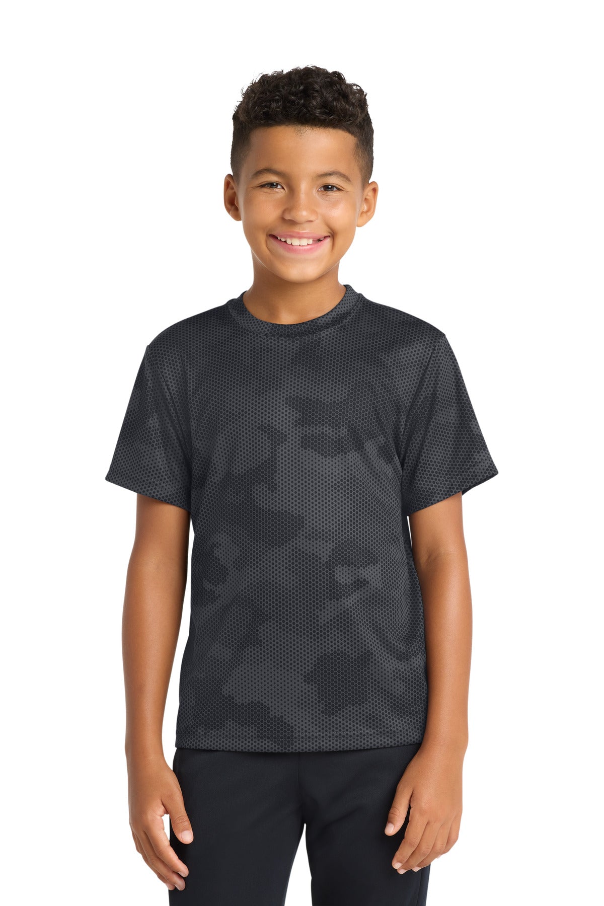 Sport-Tek Youth CamoHex Tee