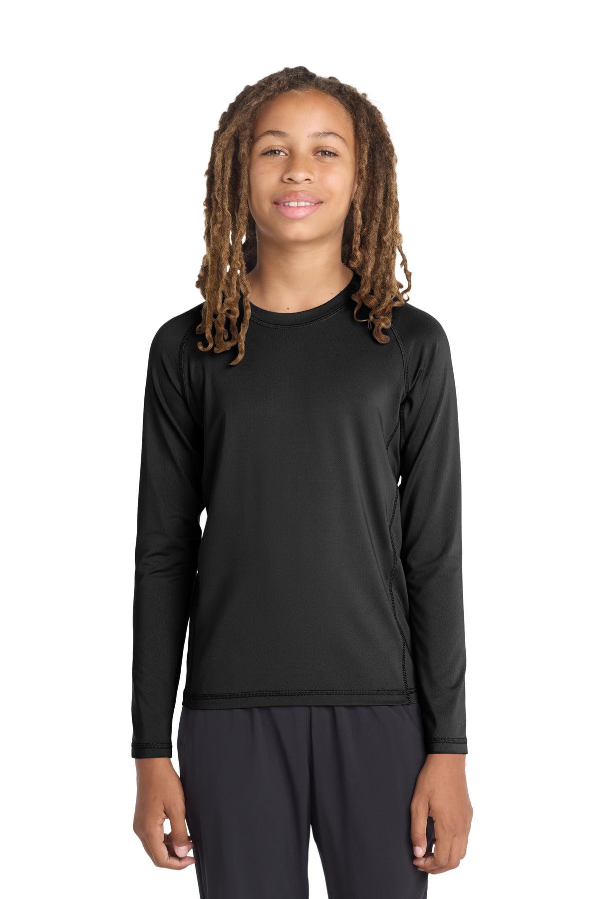 Sport-Tek  Youth Long Sleeve Rashguard Tee