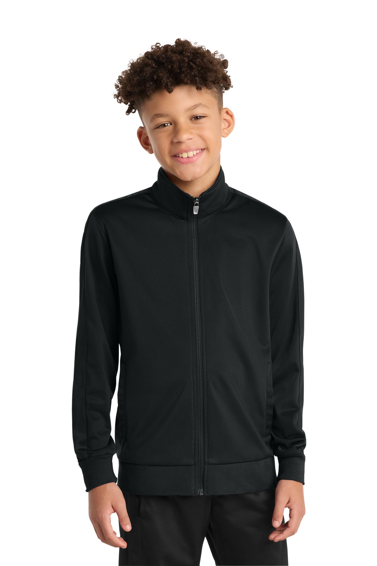 Sport-Tek  Youth Tricot Sleeve Stripe Track Jacket