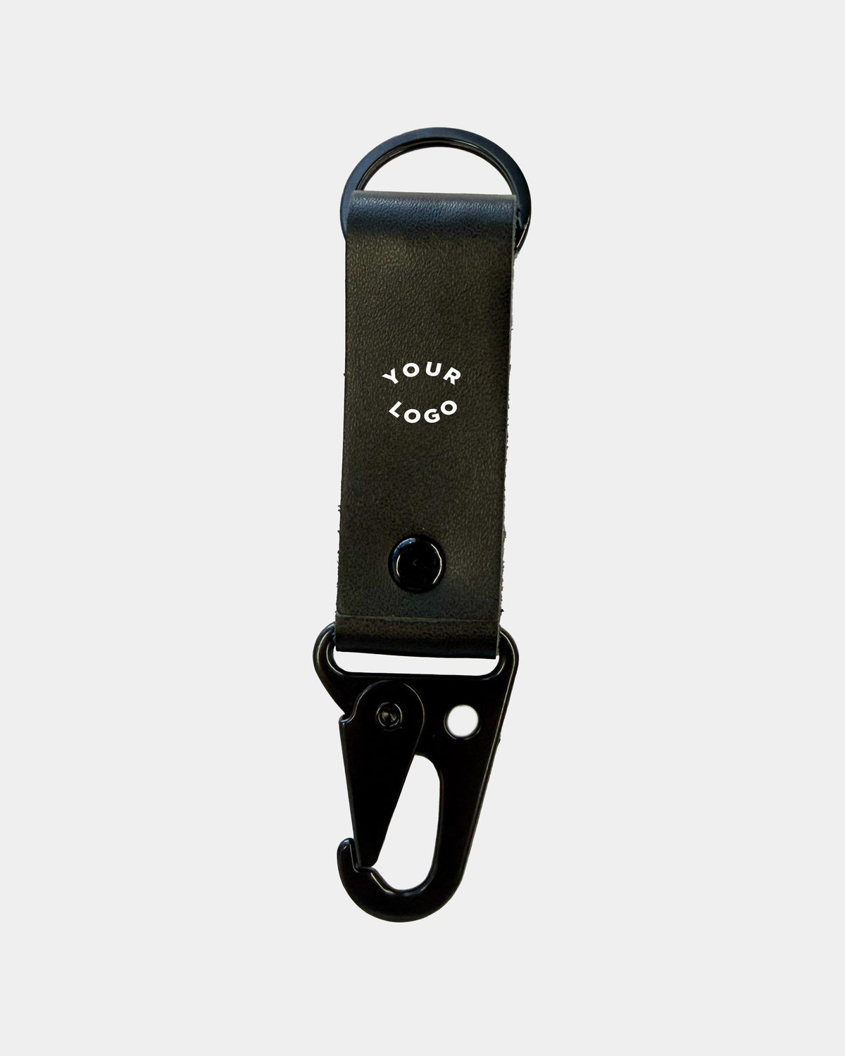 Black Keychain Buckle Strap (laser-engraved)