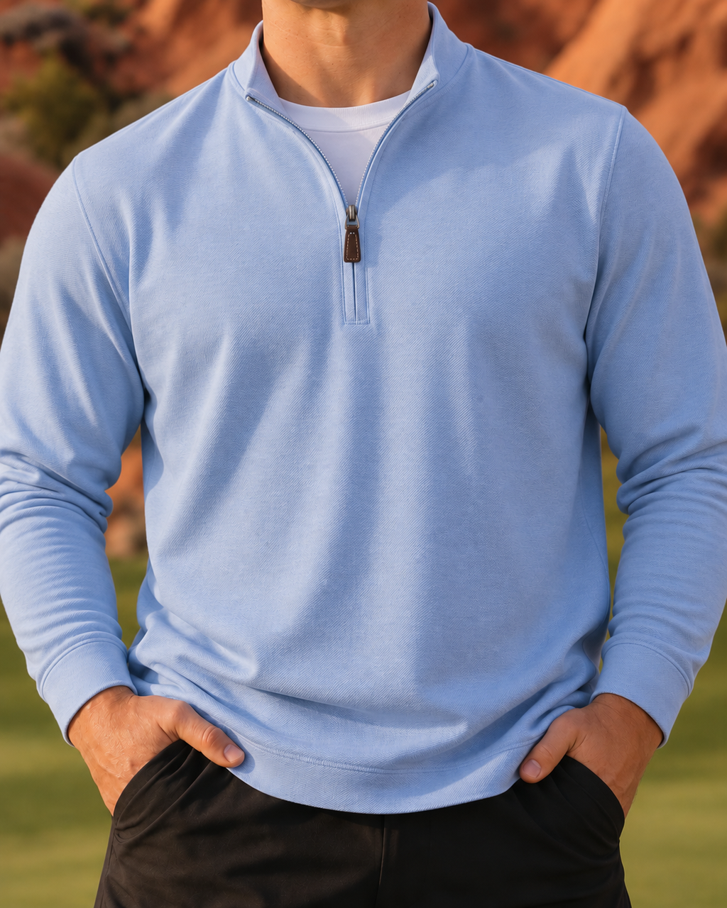 Clubhouse Q-Zip Light Blue - Light Blue