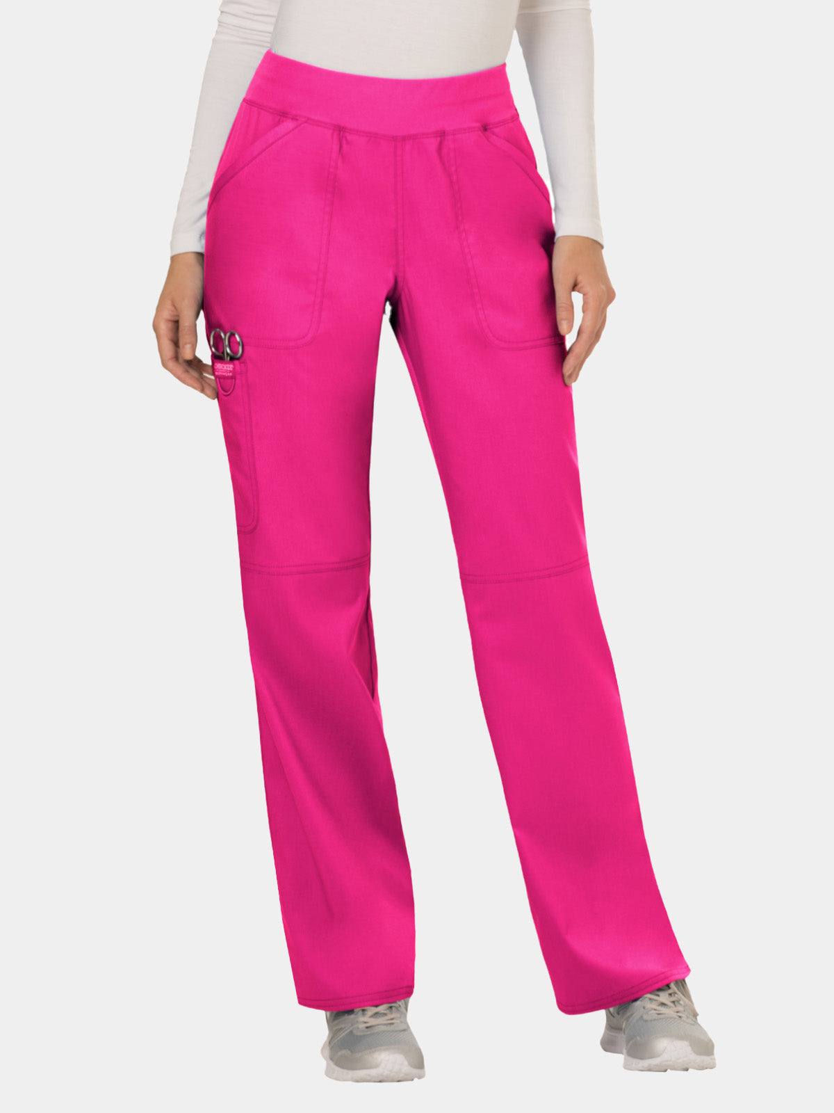 Cherokee - Workwear Revolution - Mid Rise Straight Leg Pull-on Pant (All Colors)