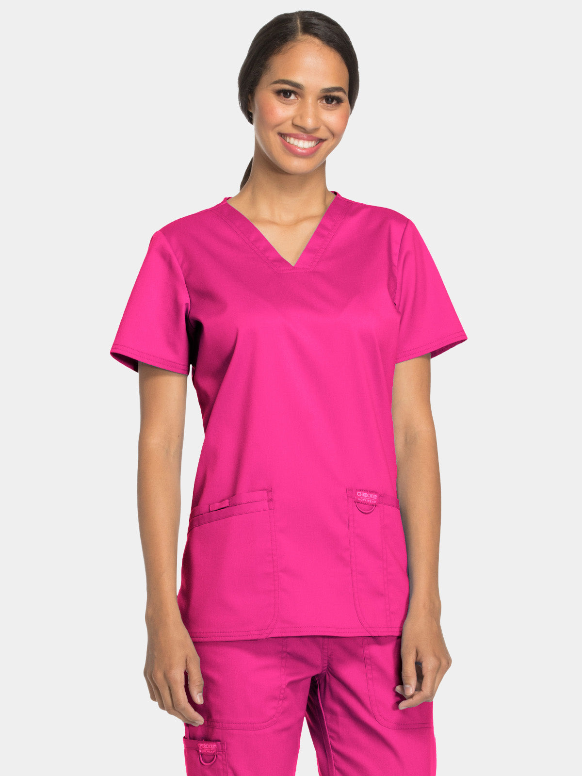 Cherokee - Workwear Revolution - Women's V-Neck Top (All Colors)