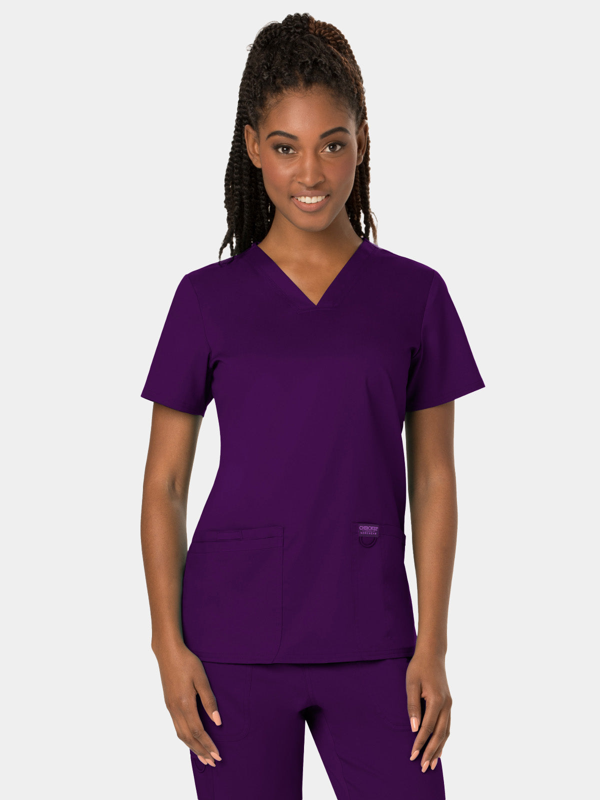 Cherokee - Workwear Revolution - Women's V-Neck Top (All Colors)