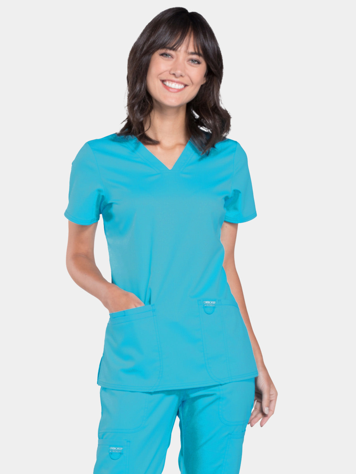 Cherokee - Workwear Revolution - Women's V-Neck Top (All Colors)